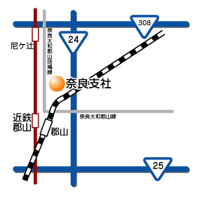 株式会社南都興産｜奈良支社地図