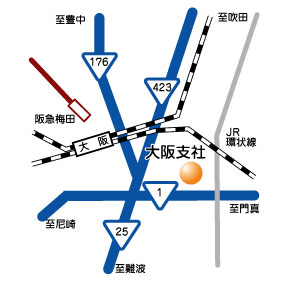 株式会社南都興産｜大阪支社地図