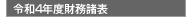 令和4年度貸借対照表